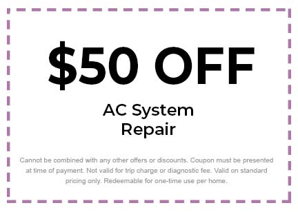 Discount on AC System Repair