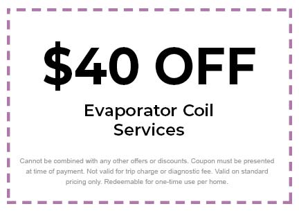 Discount on Evaporator Coil Services
