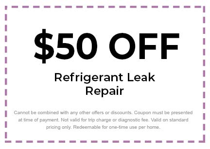 Discount on AC Refrigerant Leak Repair