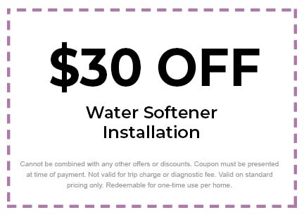 Discount on Water Softeners Service